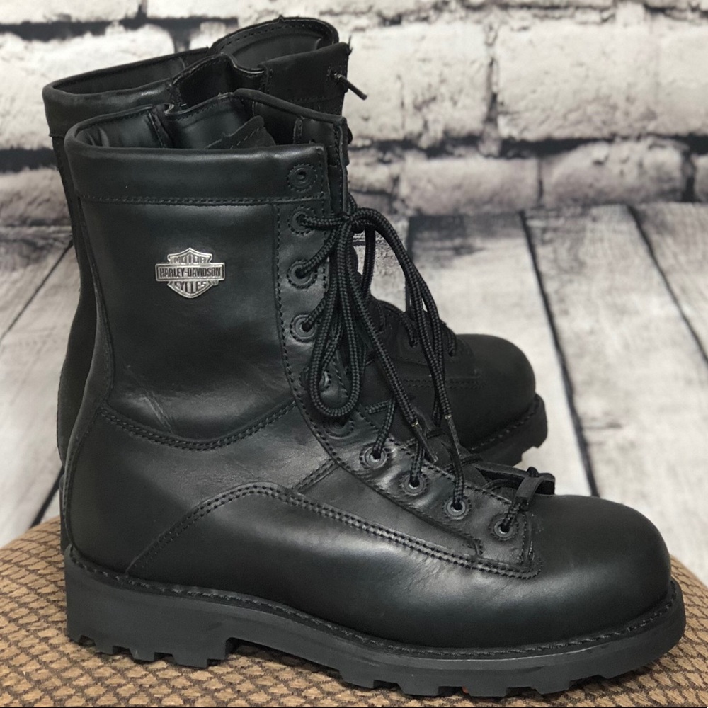 8.5 New Harley - Davidson leather riding Boots - Picture 2 of 8